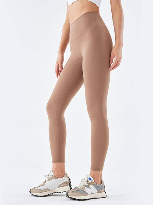 Mocha Wide Waistband Sports Leggings