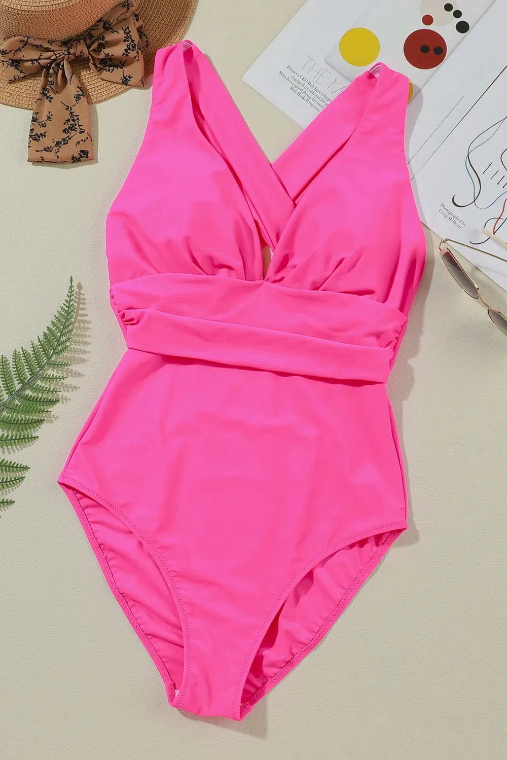 Crisscross Wide Strap One-Piece Swimwear One piece bikini