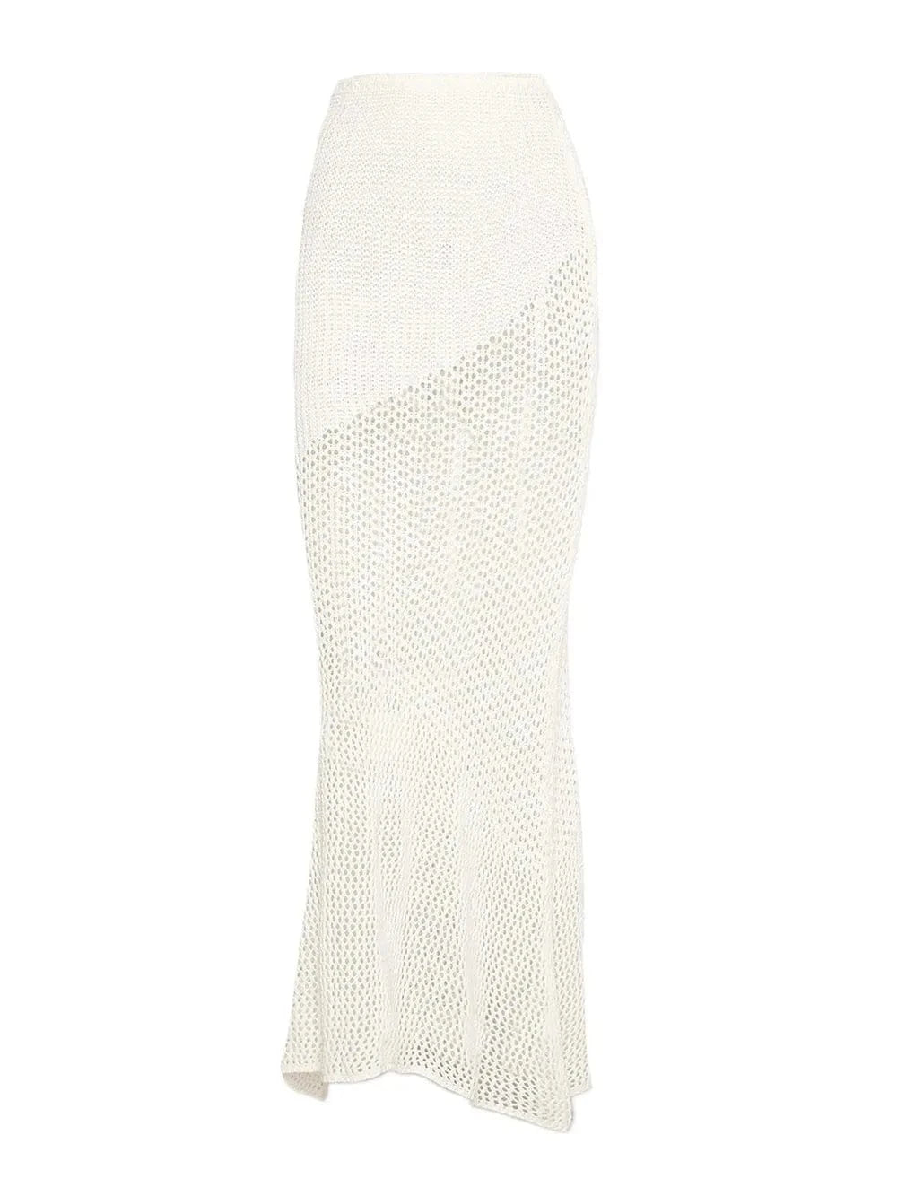 Tied Long Sleeve Top and Skirt Cover Up Set swim tops