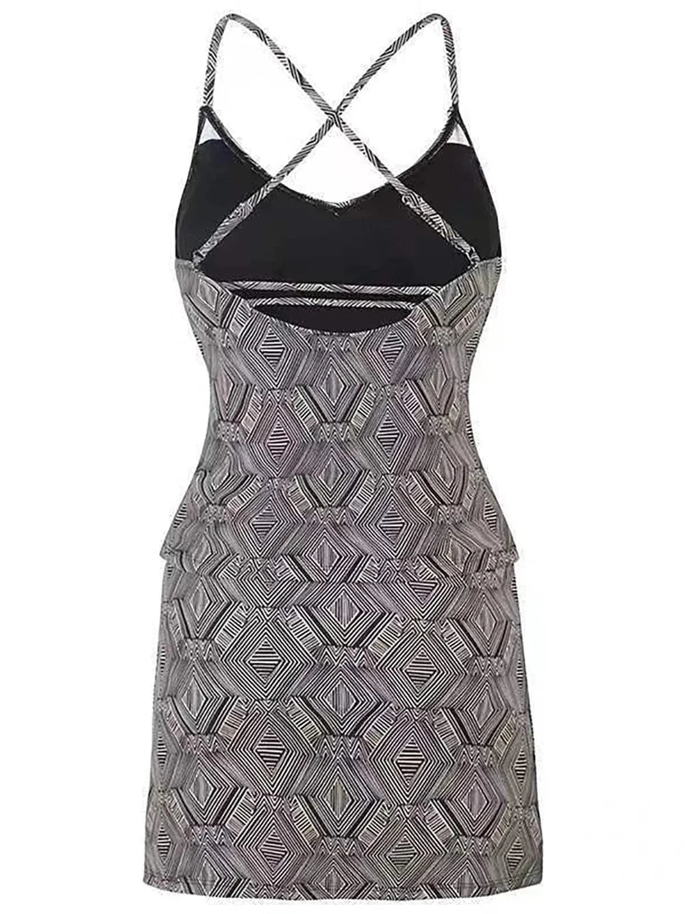 V-Neck Spaghetti Strap Top and Skirt Swim Set swim tops