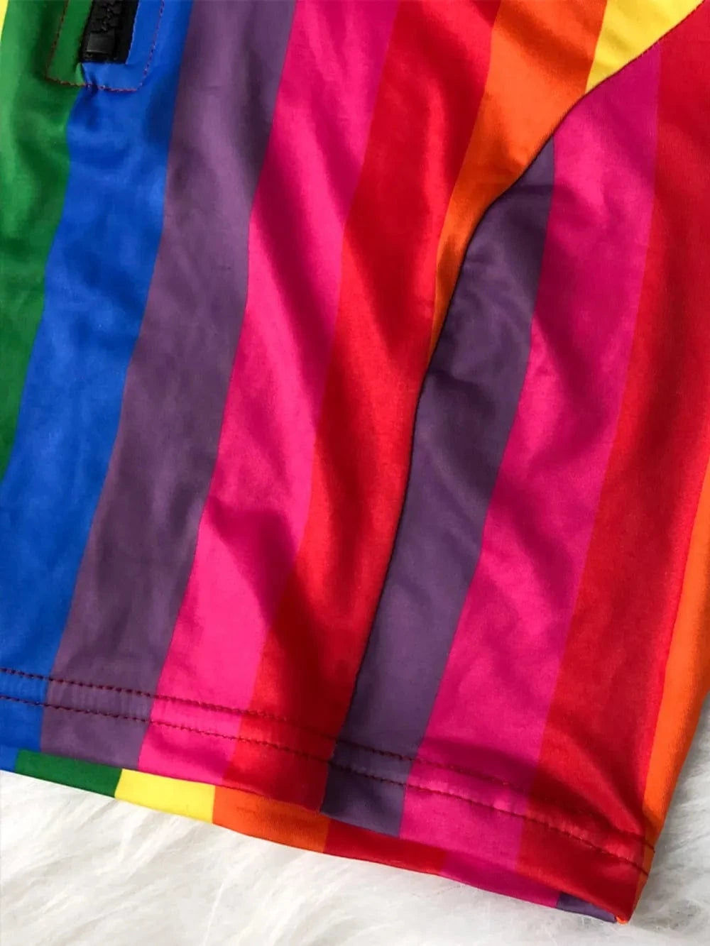 Contrast Half Zip Top and Brief Swim Set swimset