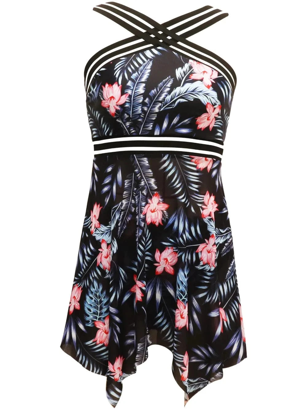 Cutout Printed Two-Piece Swim Set swimset