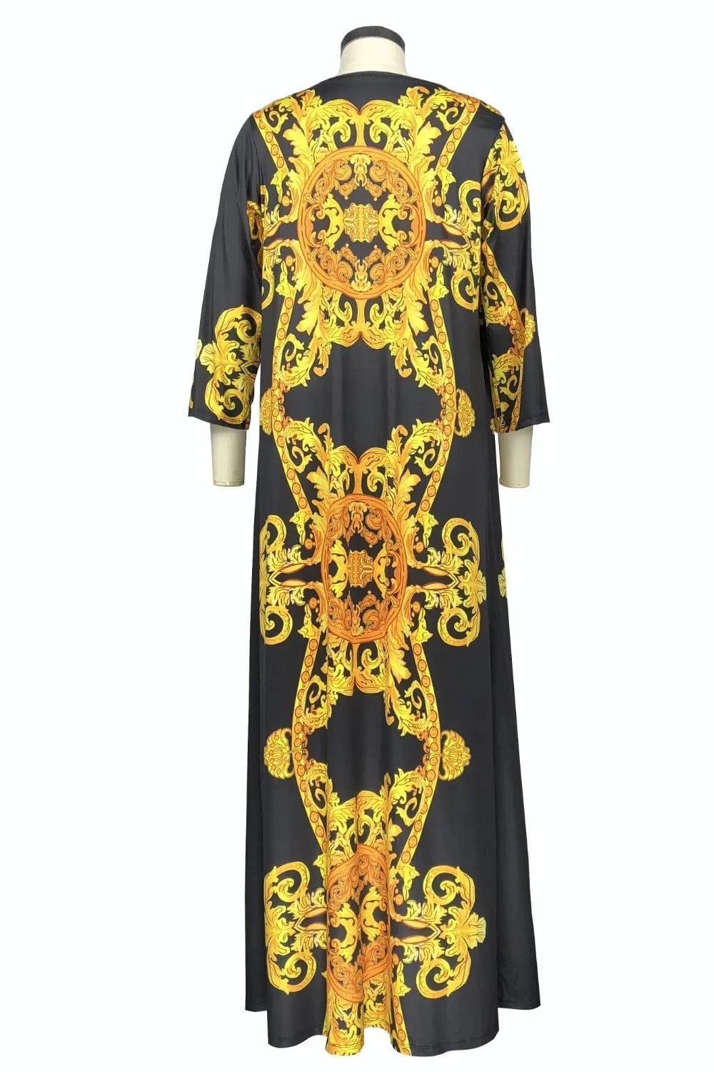 Printed Plunge One-Piece and Cover Up Swim Set swimset
