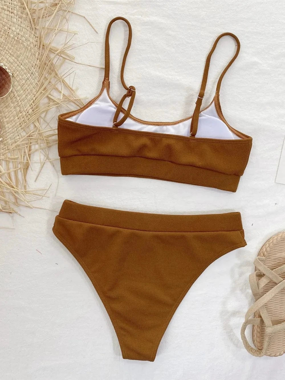 Scoop Neck Spaghetti Strap Two-Piece Swim Set swimset