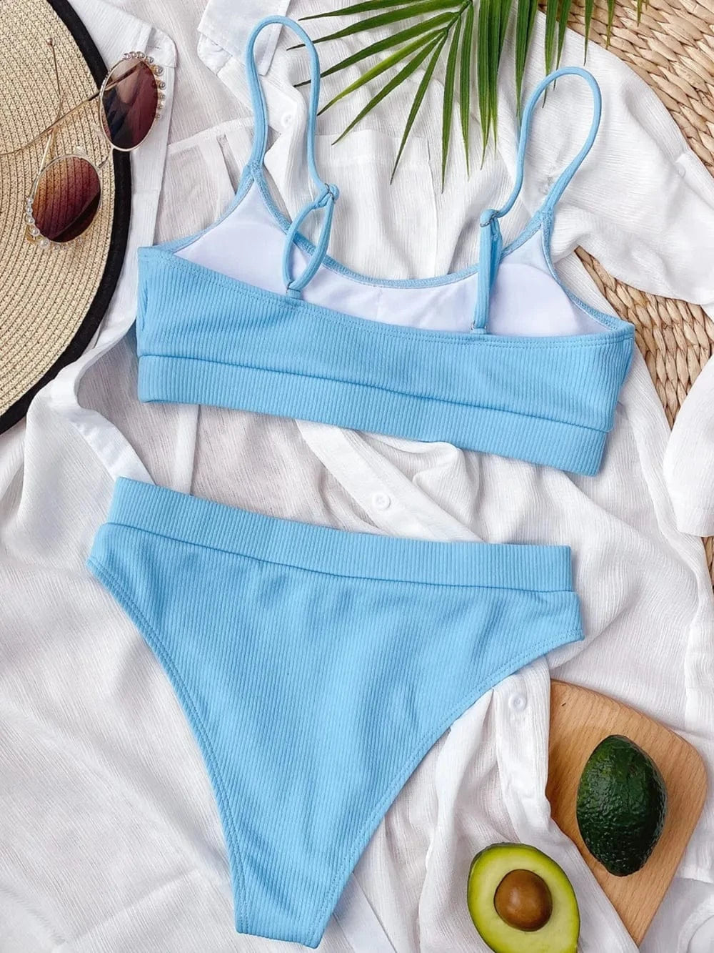 Scoop Neck Spaghetti Strap Two-Piece Swim Set swimset