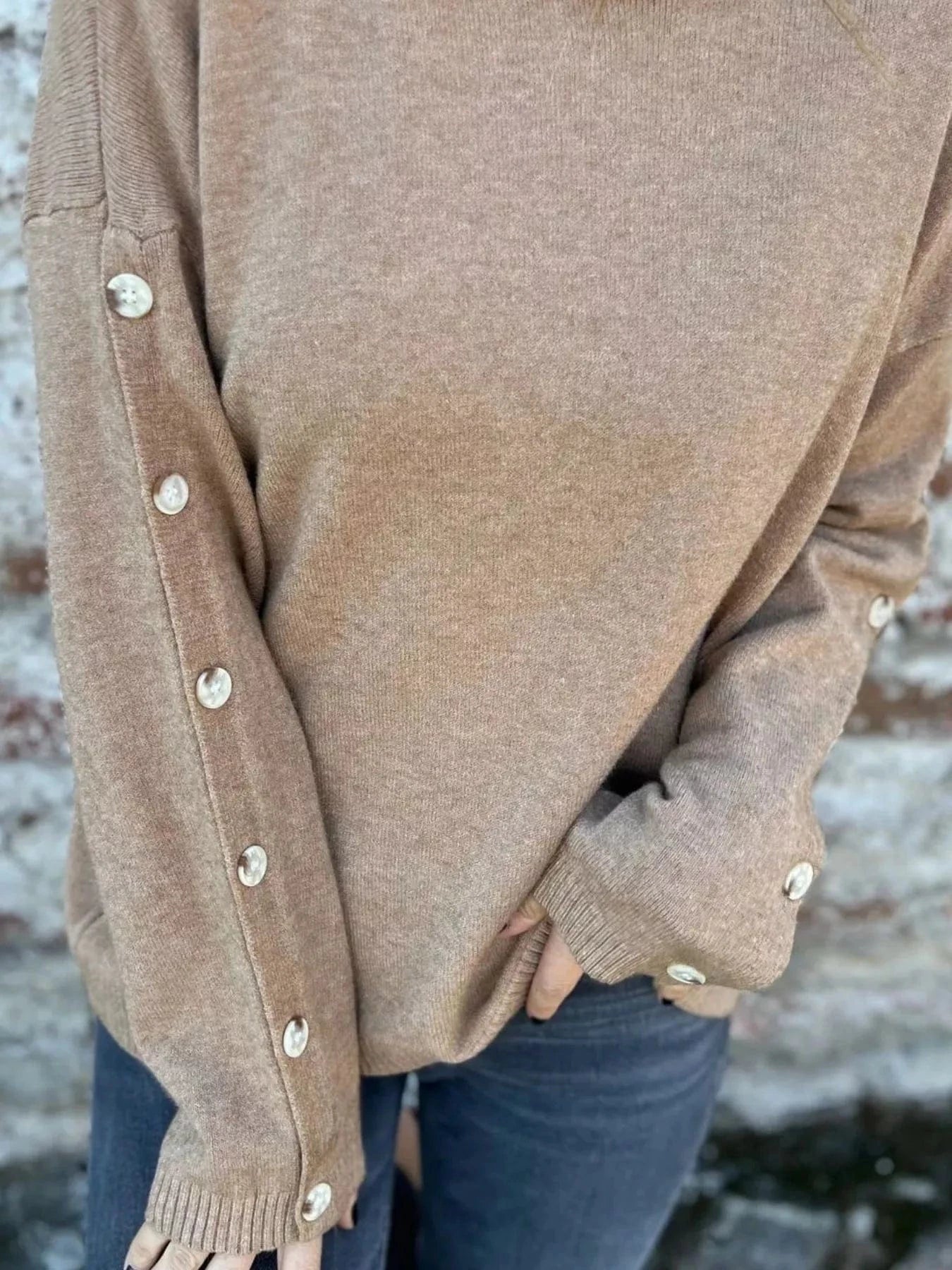 Full Size Turtleneck Long Sleeve Sweater Plus Size Tops and sweaters and T-Shirts