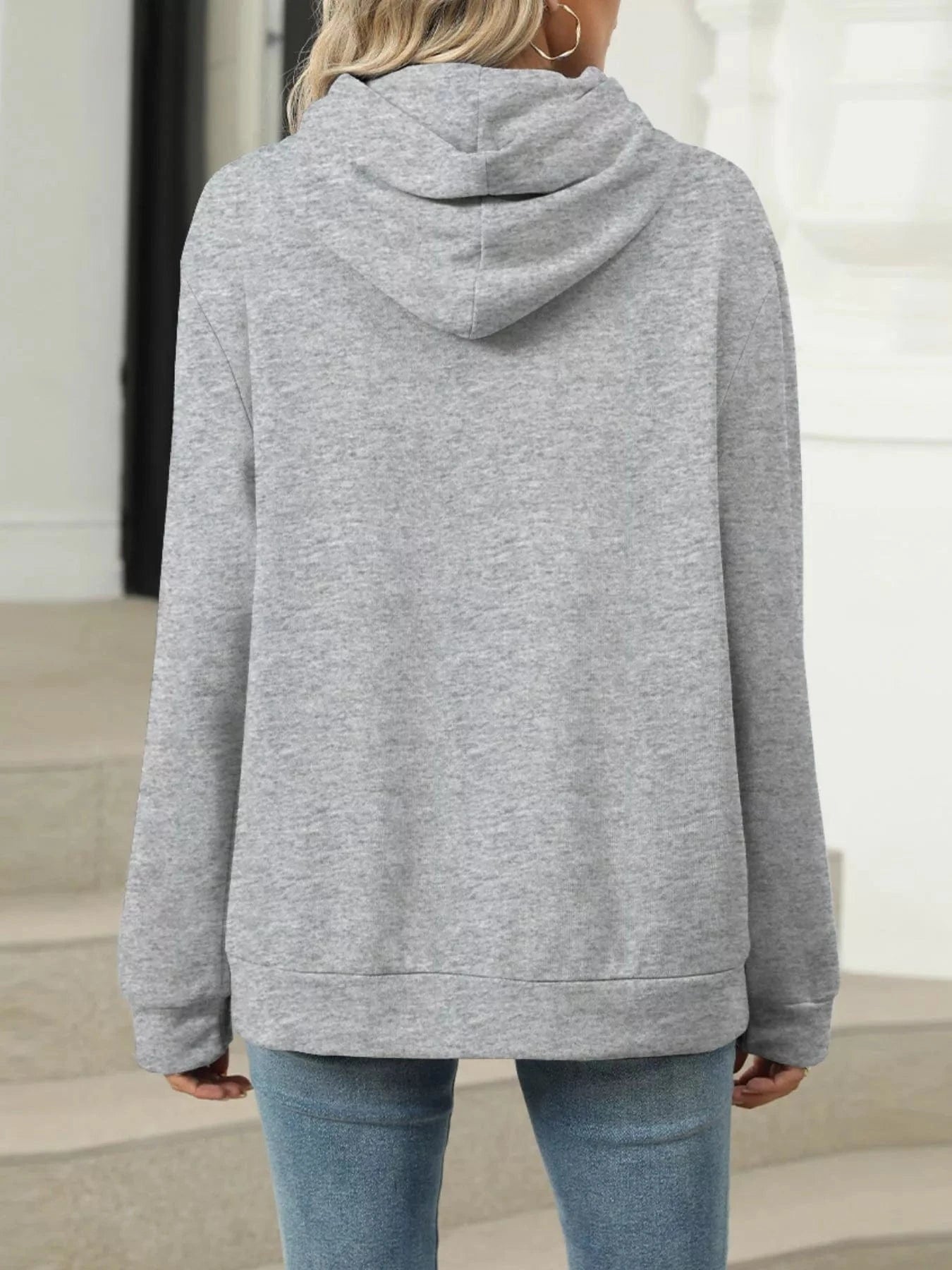 Kangaroo Pocket Long Sleeve Hoodie Tops and sweaters and T-Shirts