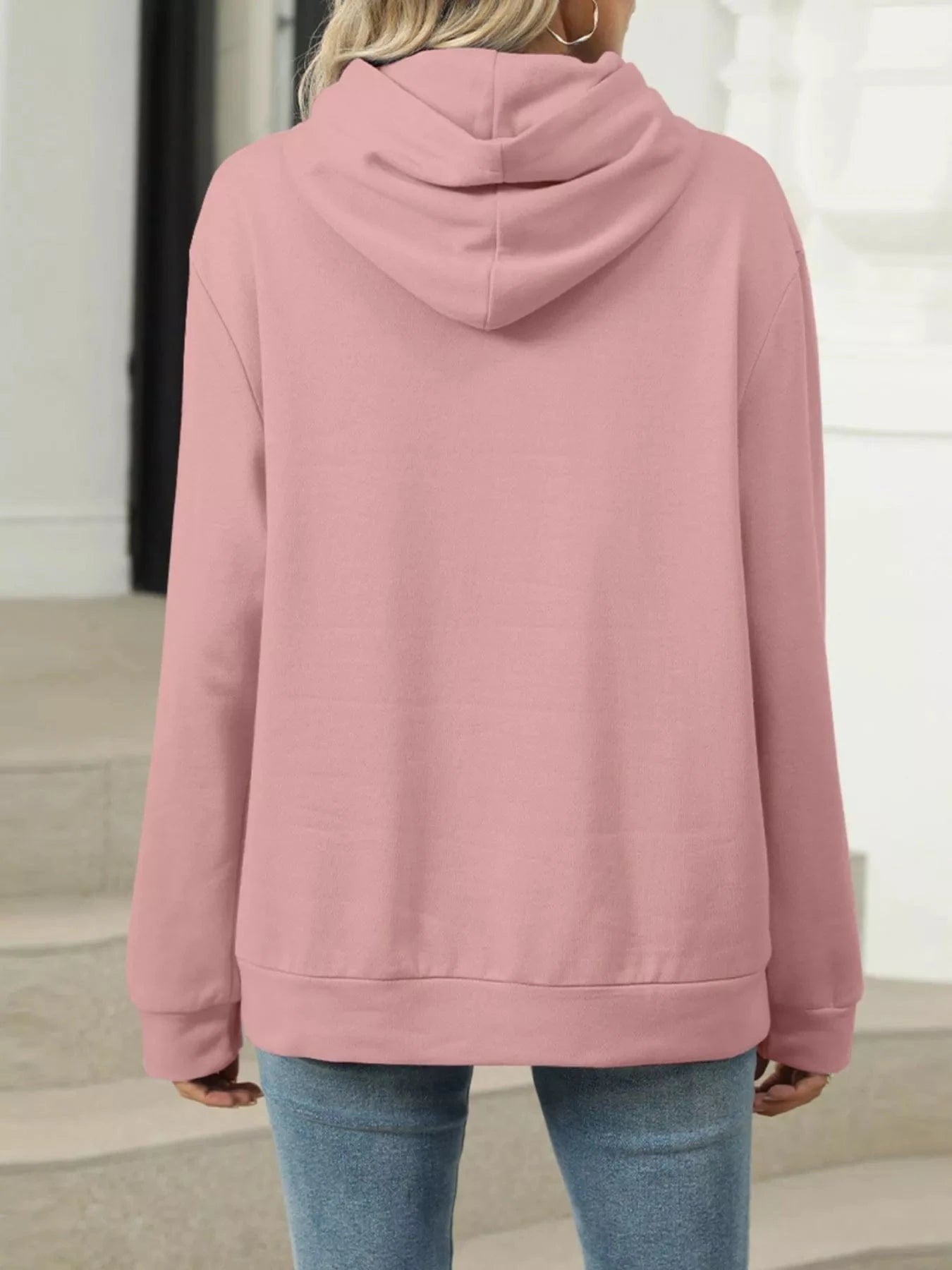 Kangaroo Pocket Long Sleeve Hoodie Tops and sweaters and T-Shirts