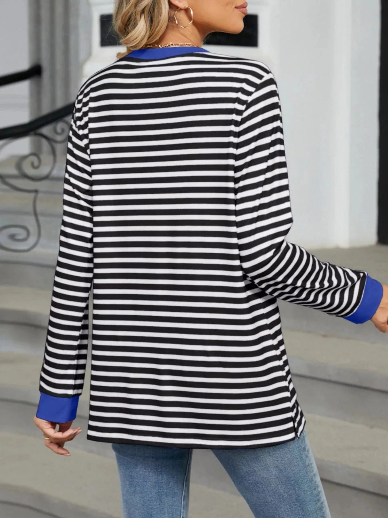 Striped Long Sleeve T-Shirt Tops and sweaters and T-Shirts