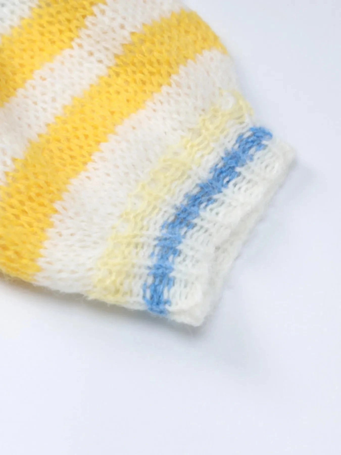 Colorful Abstract Pattern Striped Sweater Tops and T-Shirts