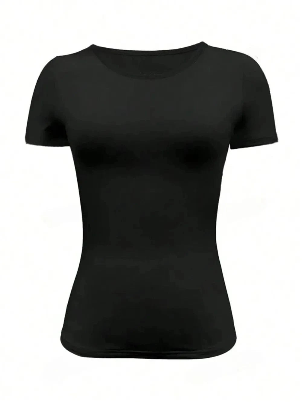 Round Neck Short Sleeve T-Shirt Tops and T-Shirts