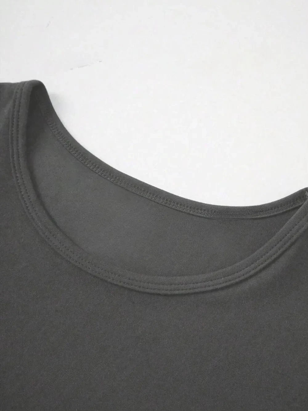Round Neck Short Sleeve T-Shirt Tops and T-Shirts