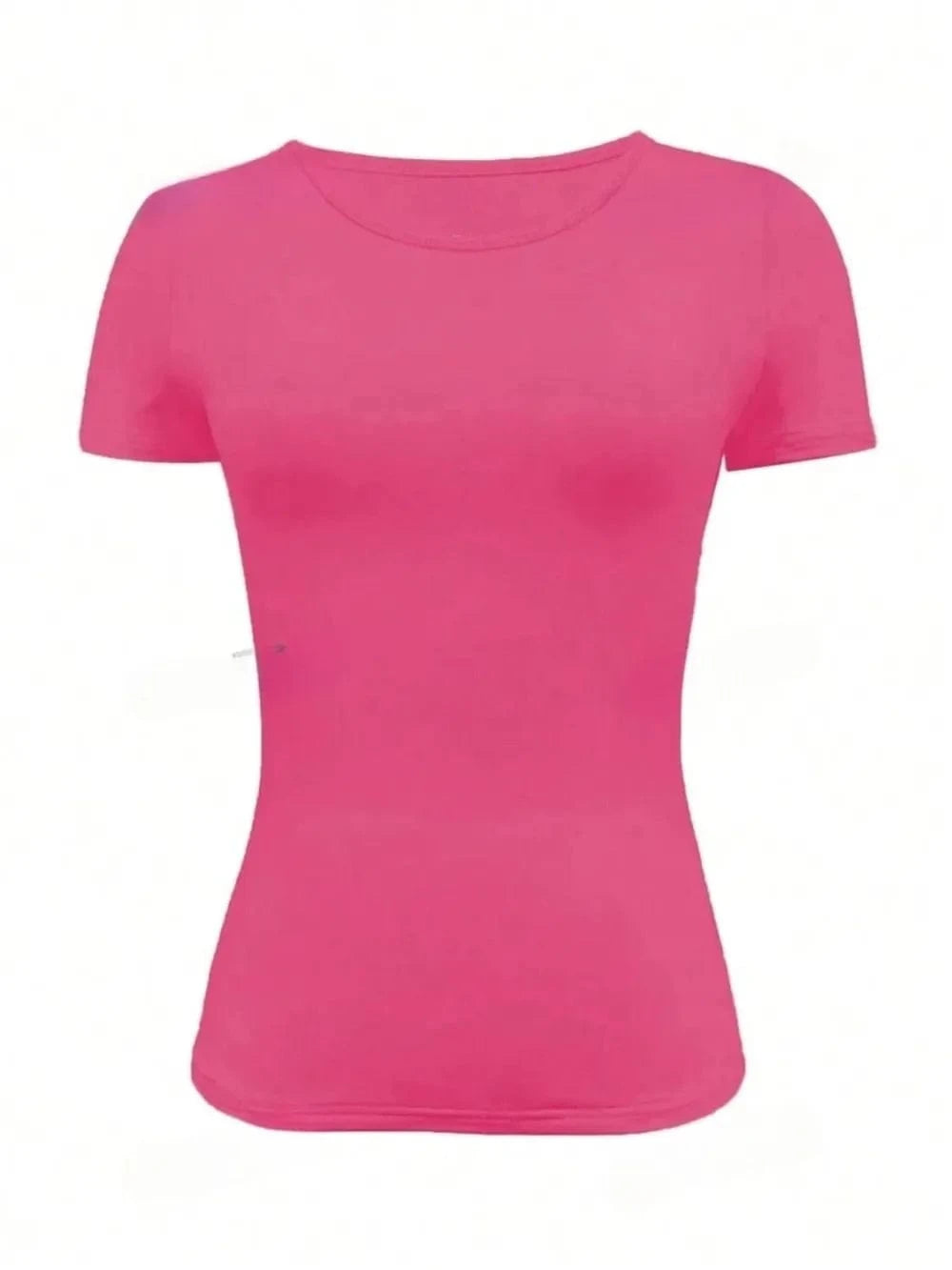 Round Neck Short Sleeve T-Shirt Tops and T-Shirts
