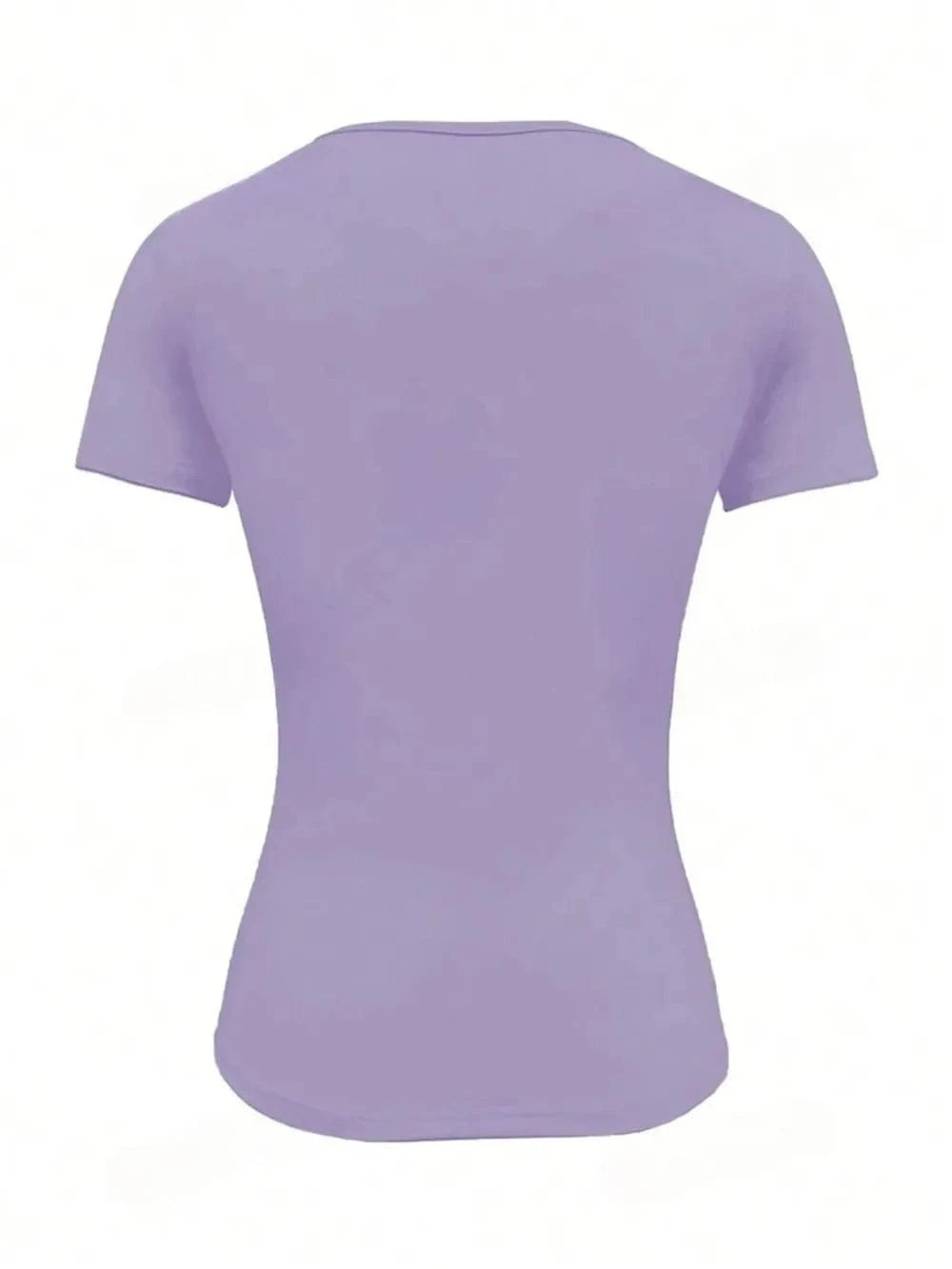 Round Neck Short Sleeve T-Shirt Tops and T-Shirts