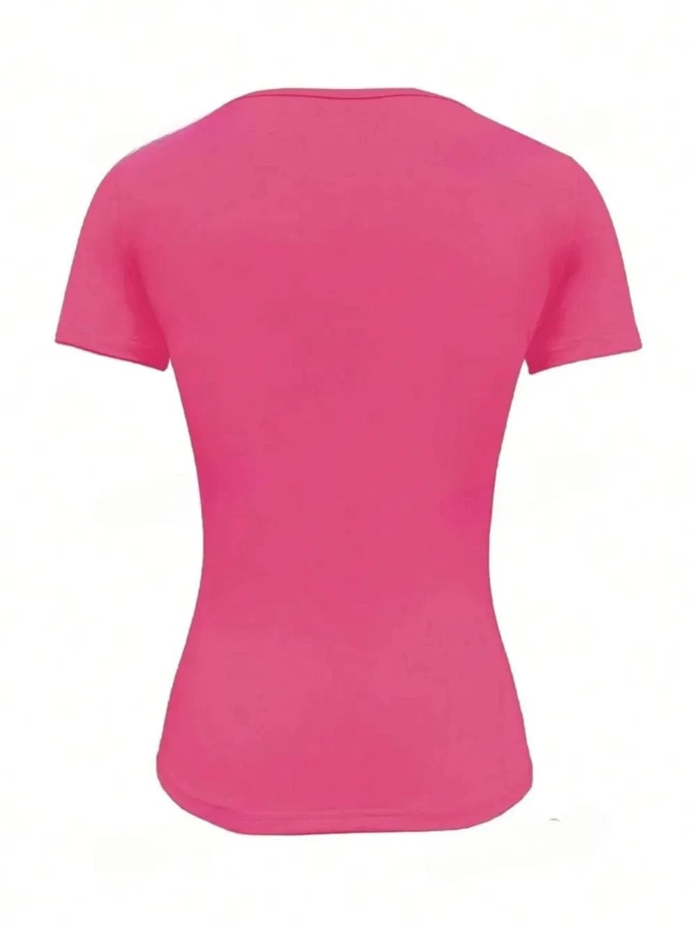 Round Neck Short Sleeve T-Shirt Tops and T-Shirts