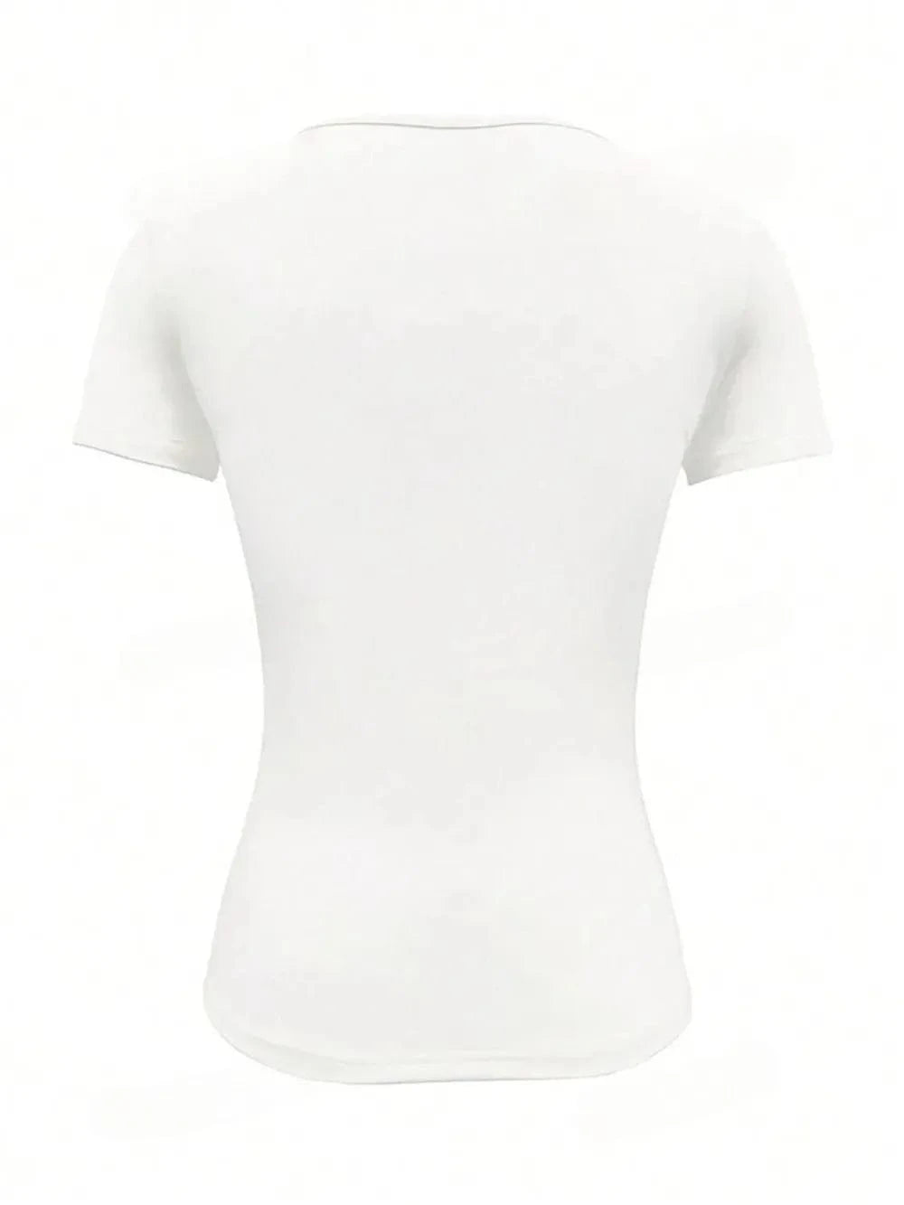 Round Neck Short Sleeve T-Shirt Tops and T-Shirts