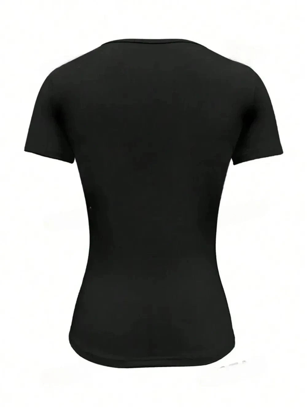 Round Neck Short Sleeve T-Shirt Tops and T-Shirts