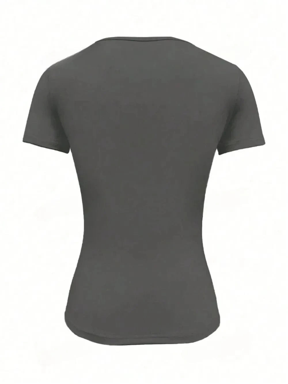 Round Neck Short Sleeve T-Shirt Tops and T-Shirts