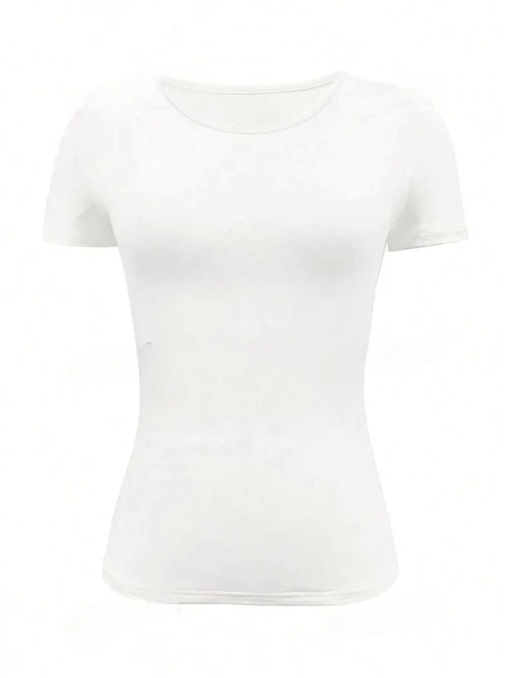 Round Neck Short Sleeve T-Shirt Tops and T-Shirts