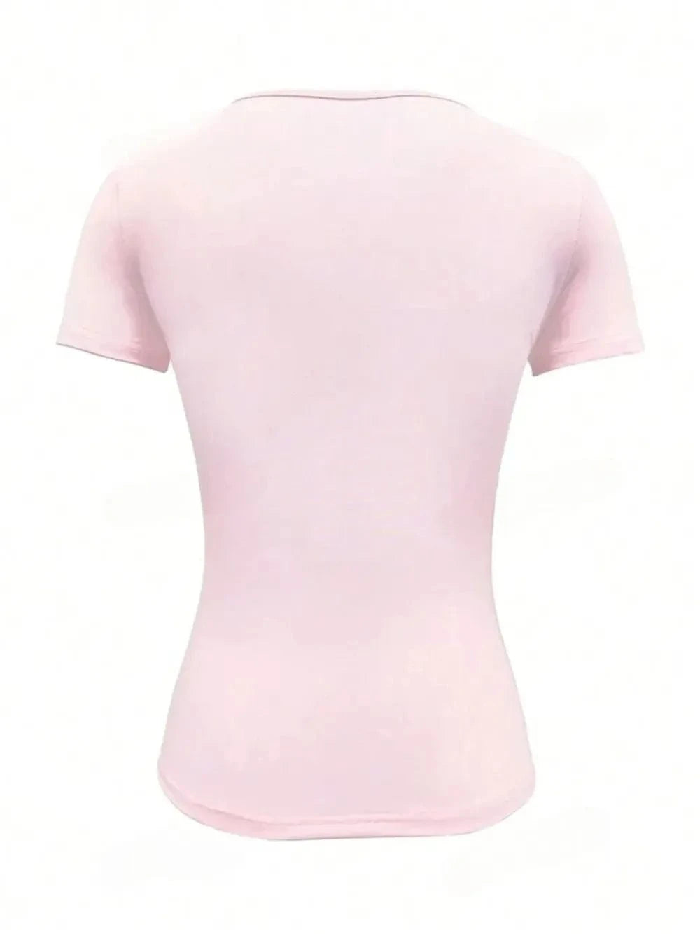 Round Neck Short Sleeve T-Shirt Tops and T-Shirts
