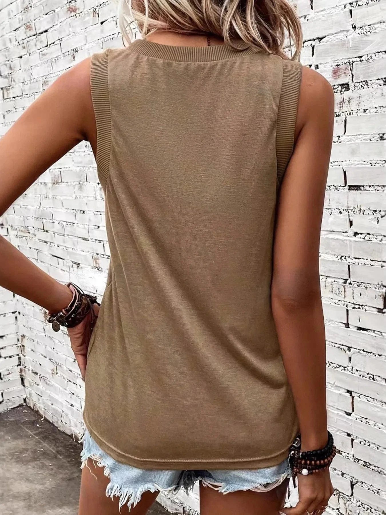V-Neck Tank Tops and T-Shirts