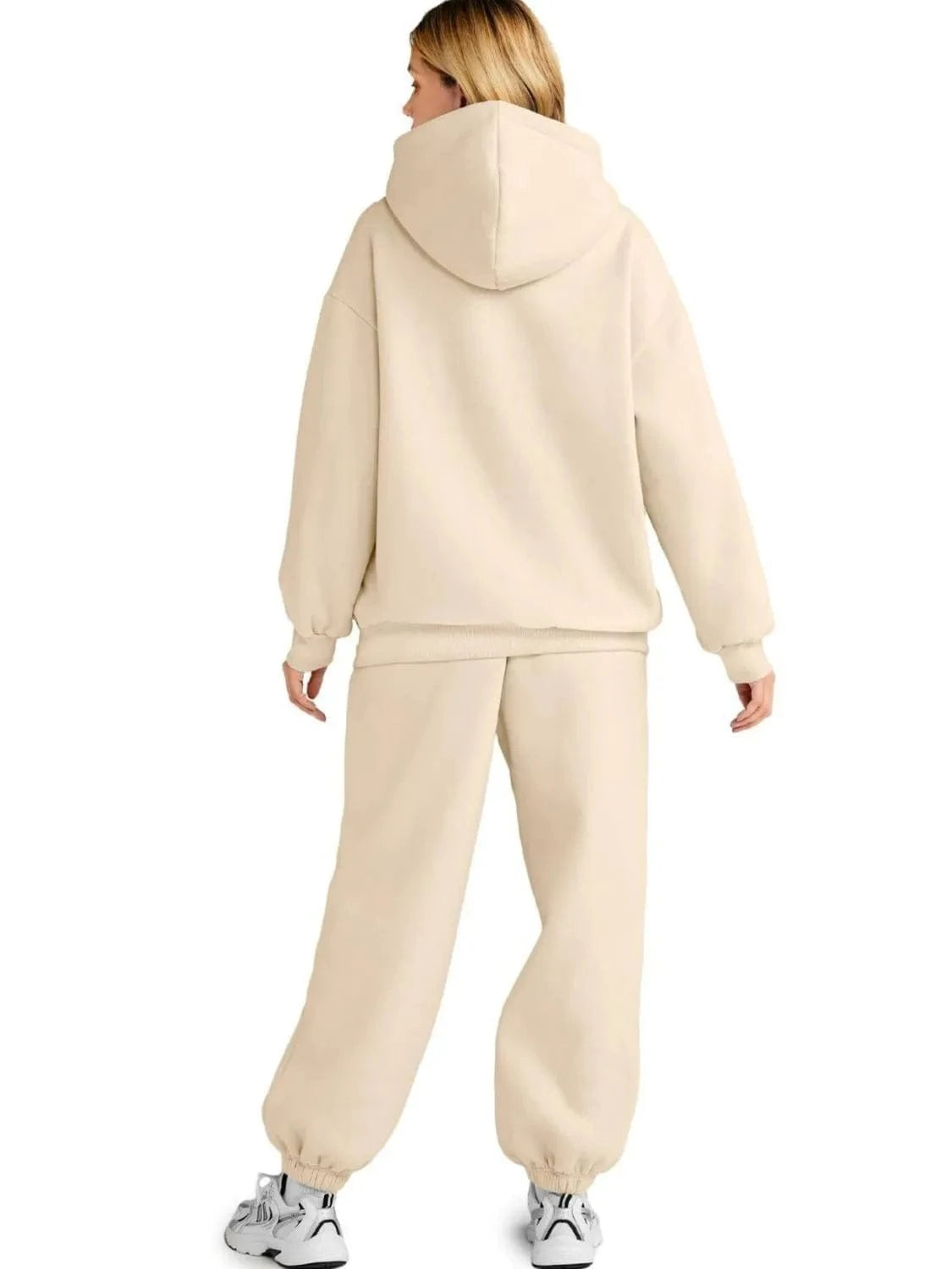Full Size Kangaroo Pocket Hoodie and Joggers Set Plus Size Two-Piece sets