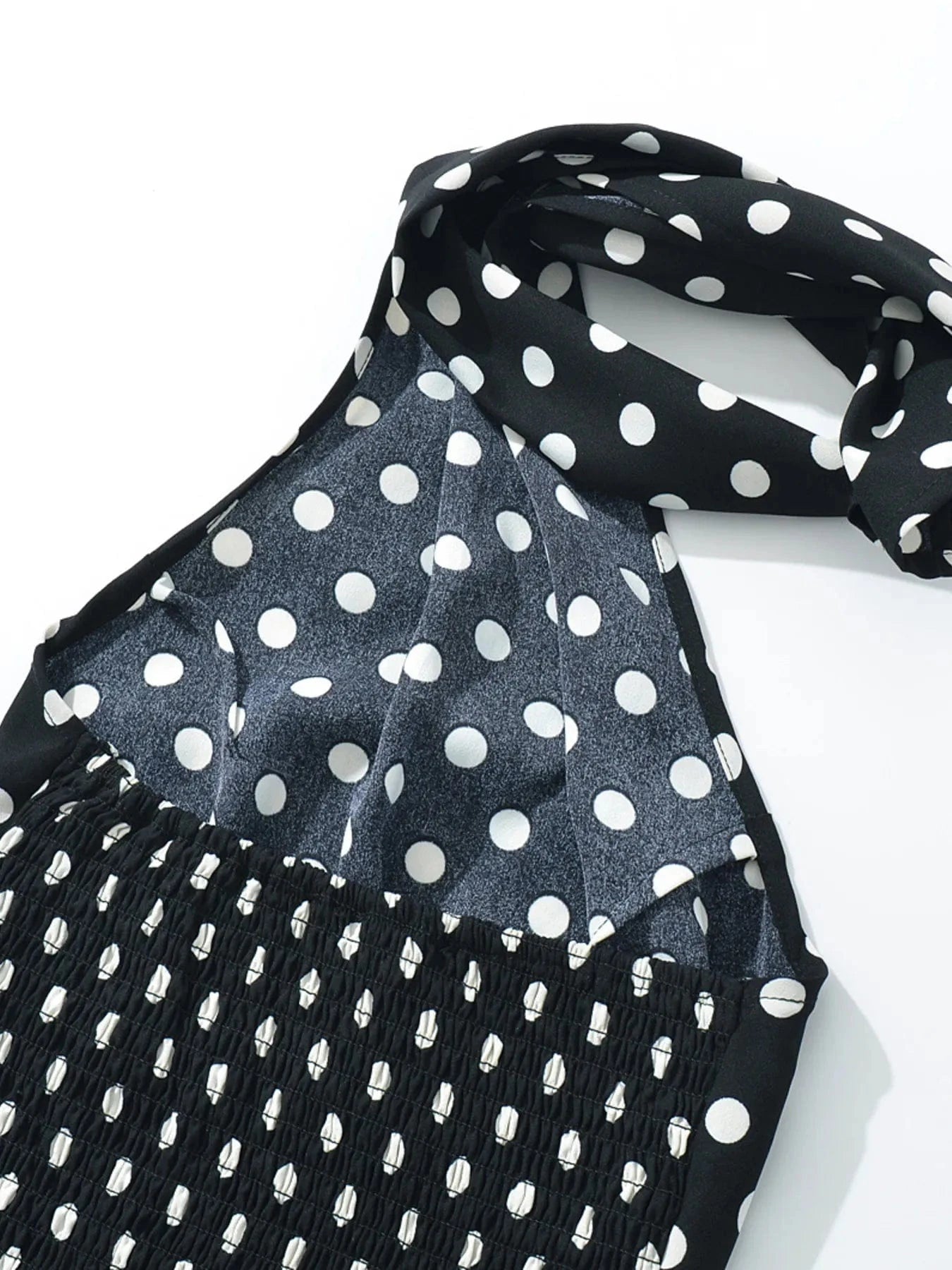 Polka Dot One-Shoulder Top and Mini Skirt Set Two-Piece sets