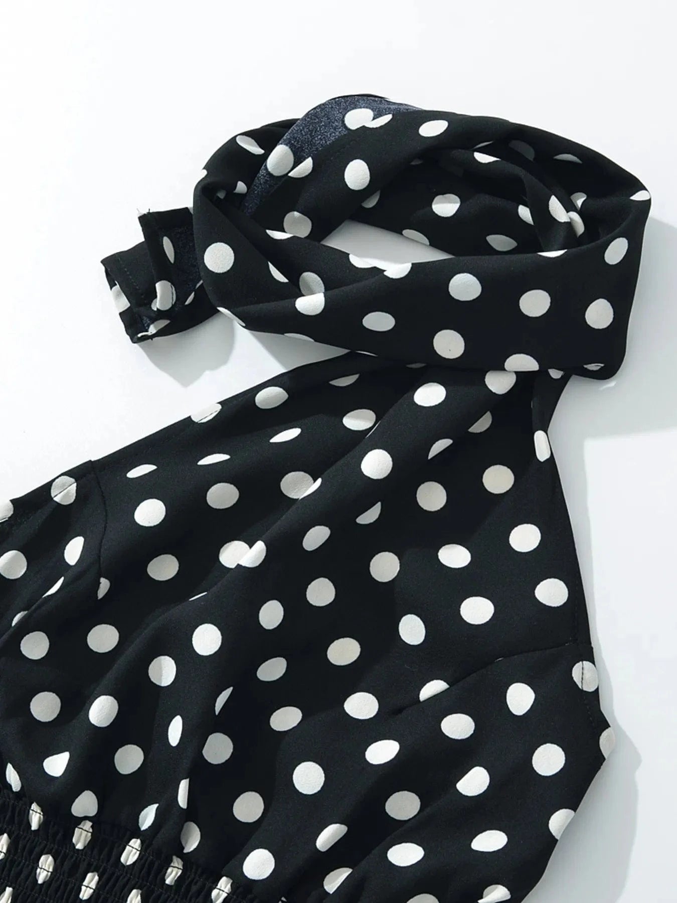 Polka Dot One-Shoulder Top and Mini Skirt Set Two-Piece sets