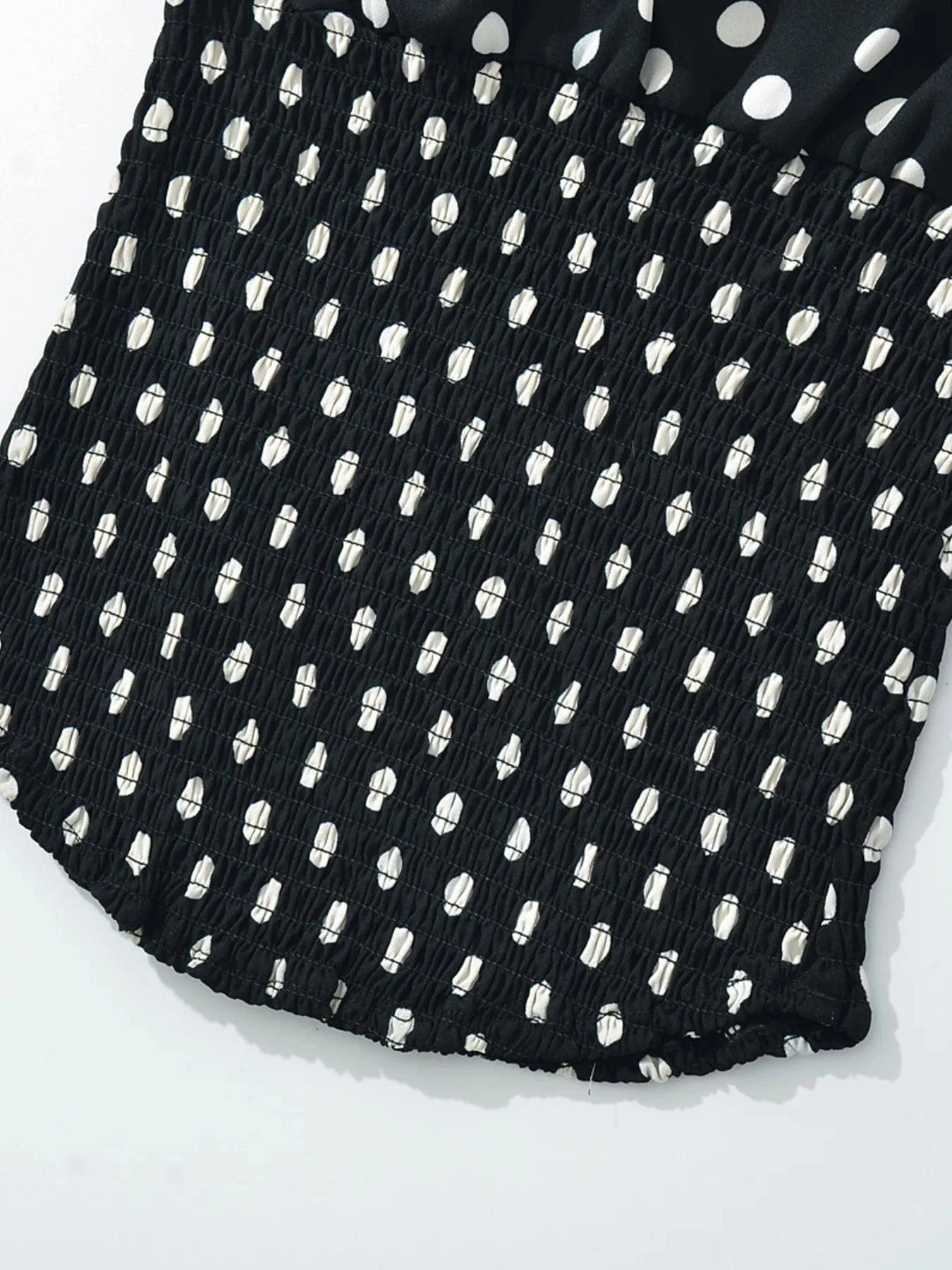 Polka Dot One-Shoulder Top and Mini Skirt Set Two-Piece sets