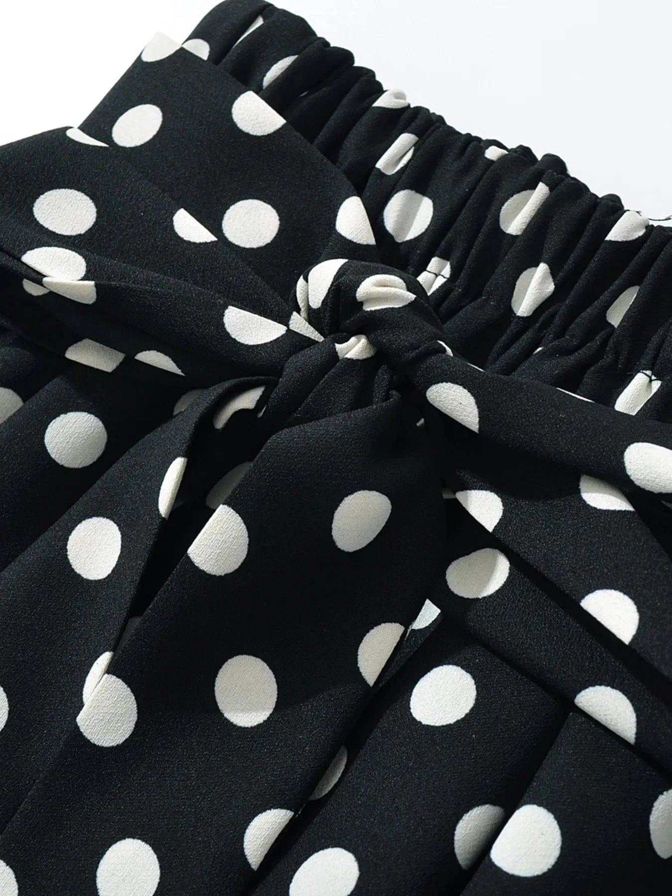 Polka Dot One-Shoulder Top and Mini Skirt Set Two-Piece sets
