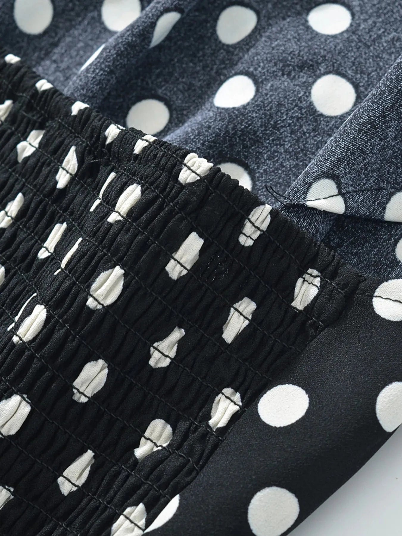 Polka Dot One-Shoulder Top and Mini Skirt Set Two-Piece sets