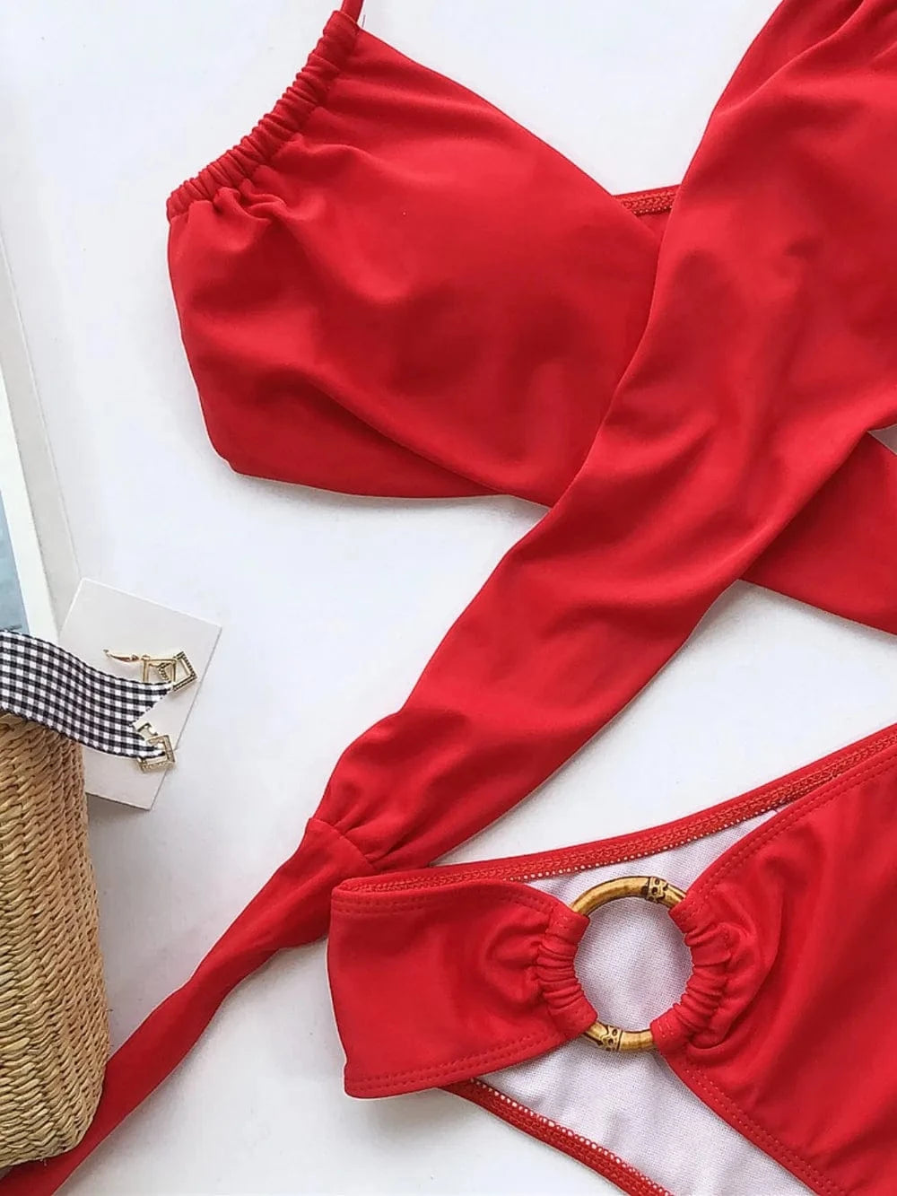 Halter Neck Two-Piece Bikini Set Various Bikini