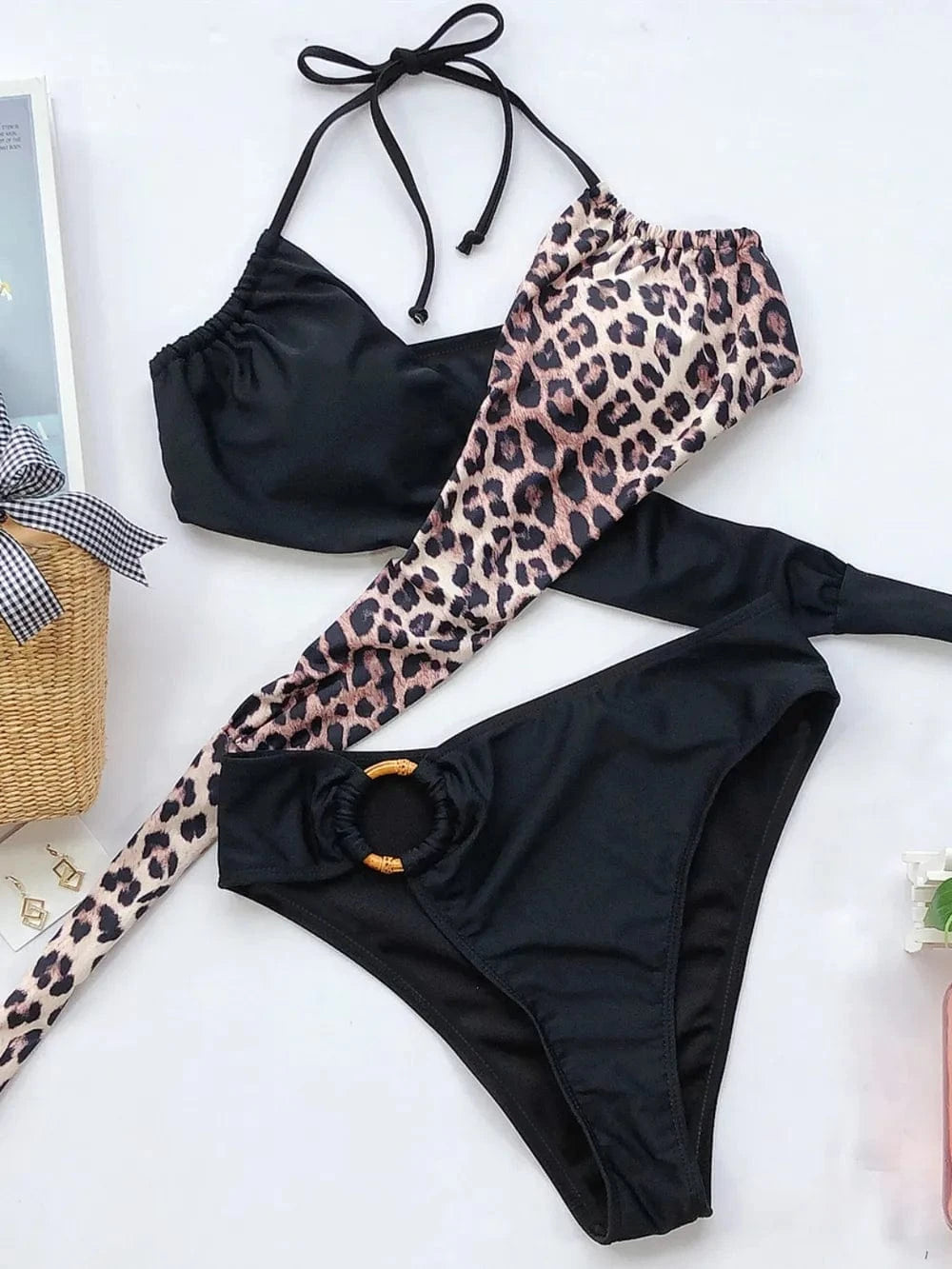 Halter Neck Two-Piece Bikini Set Various Bikini