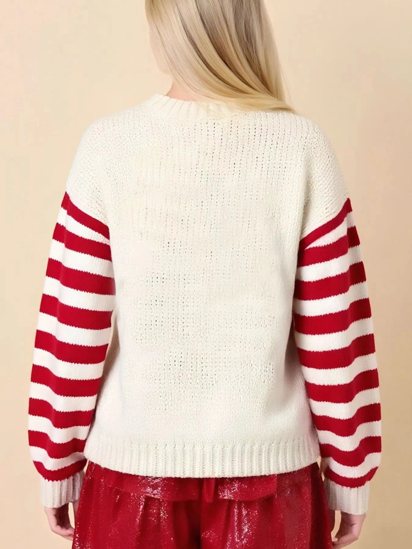 Women tops Christmas Tree Round Neck Sweater Christmas Tree Round Neck Sweater