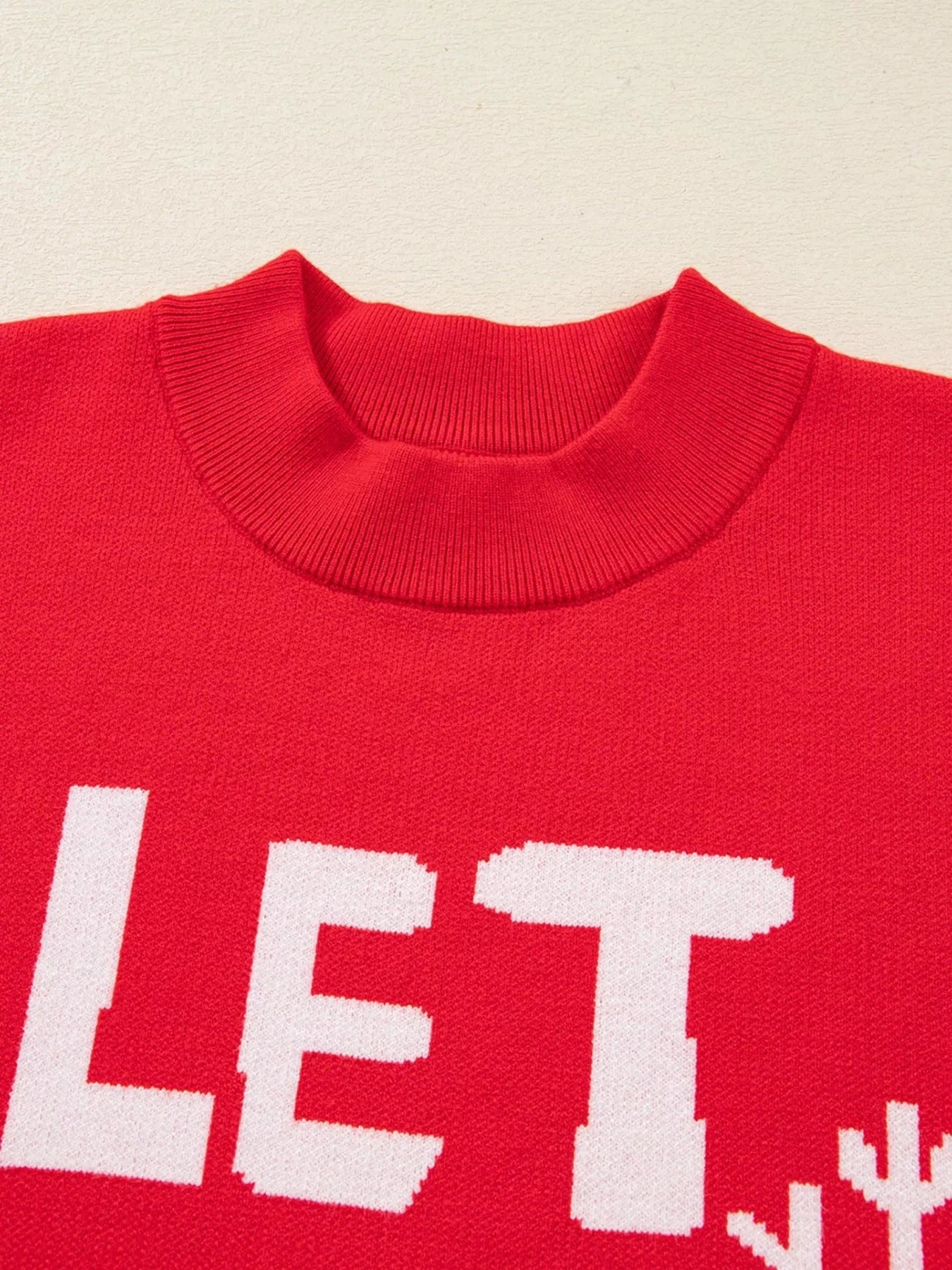 Women tops LET IT SNOW Christmas Loose Sweater LET IT SNOW Christmas Loose Sweater