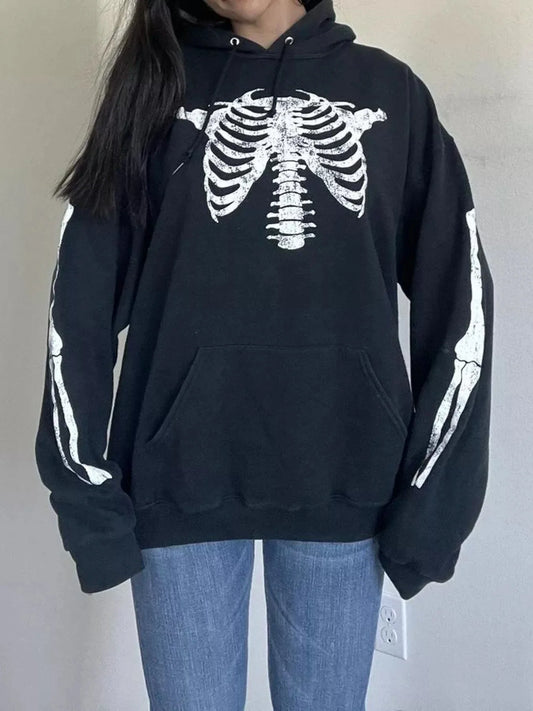 Featured image for In-Depth Review of the Drawstring Skeleton Long Sleeve Hoodie