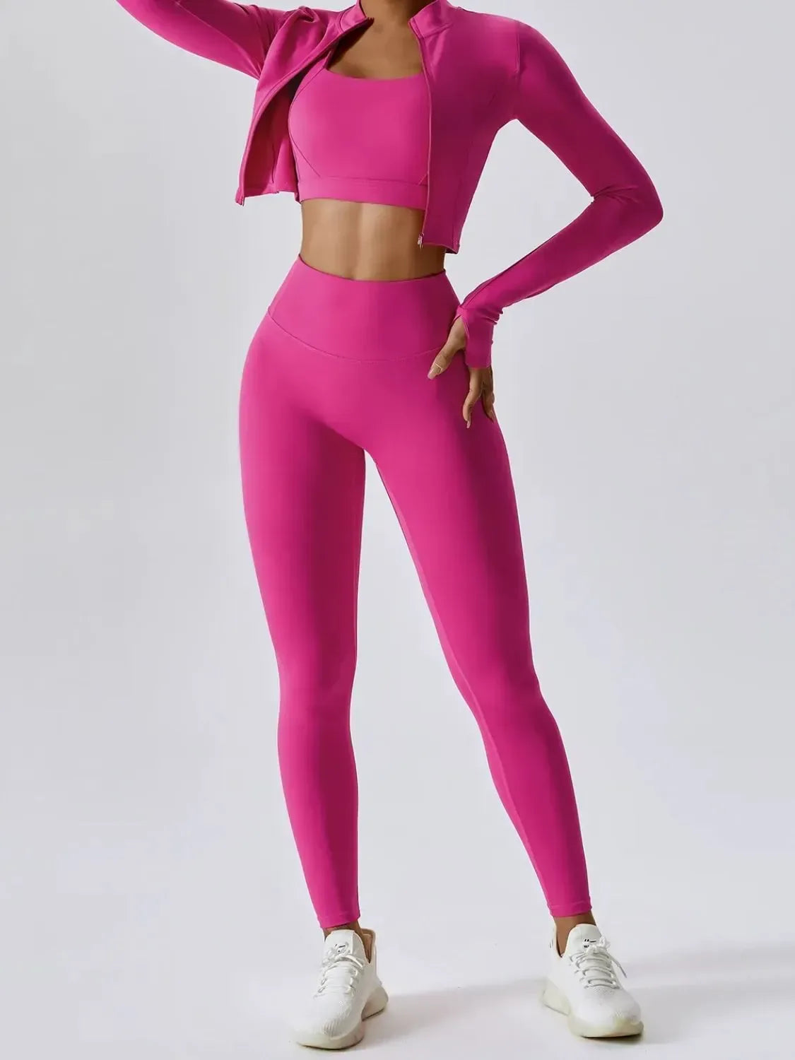 3-Piece Active Set Hot Pink / S