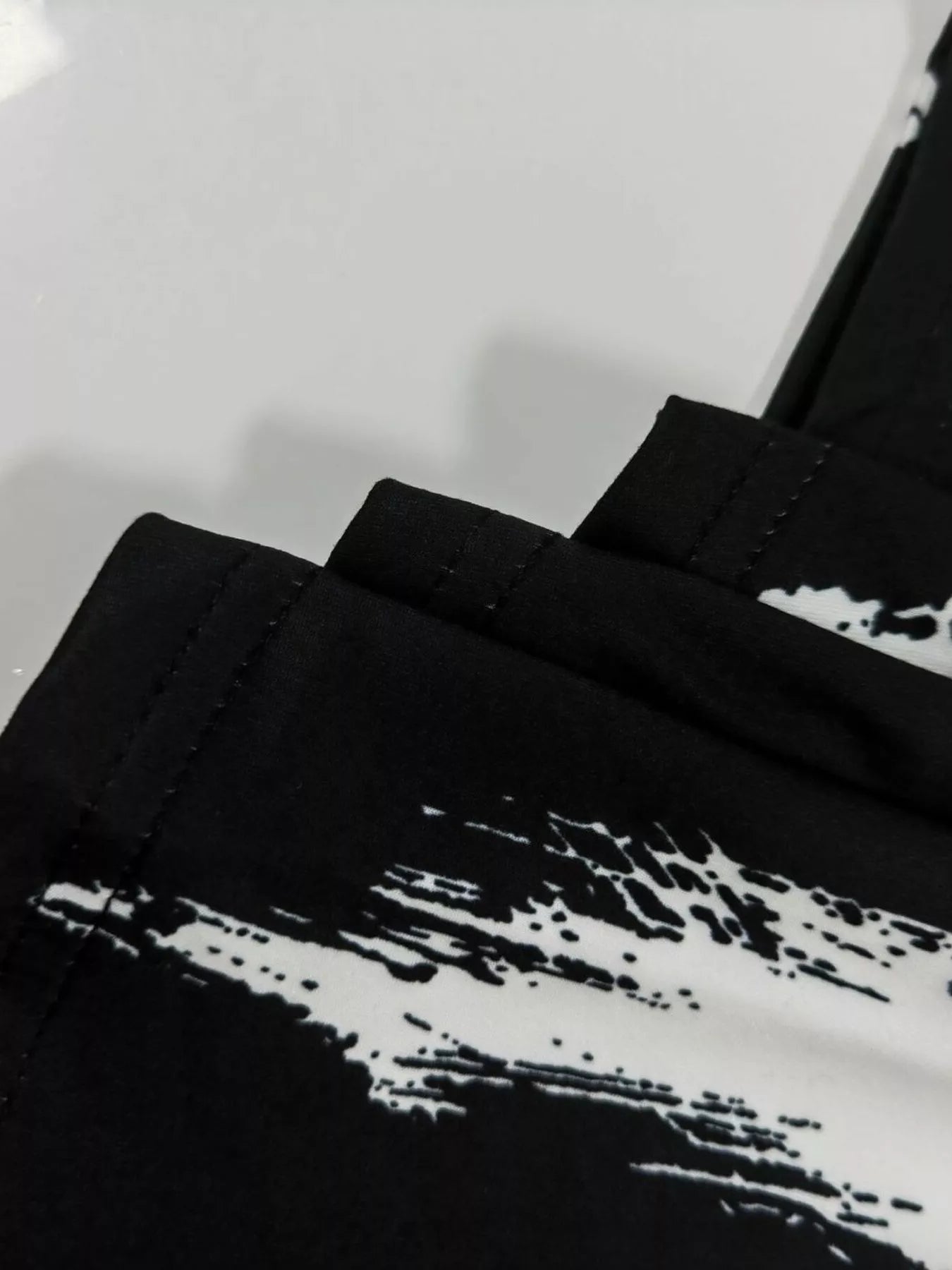 Abstract Print Sleeveless Top & Wide Leg Pants Set