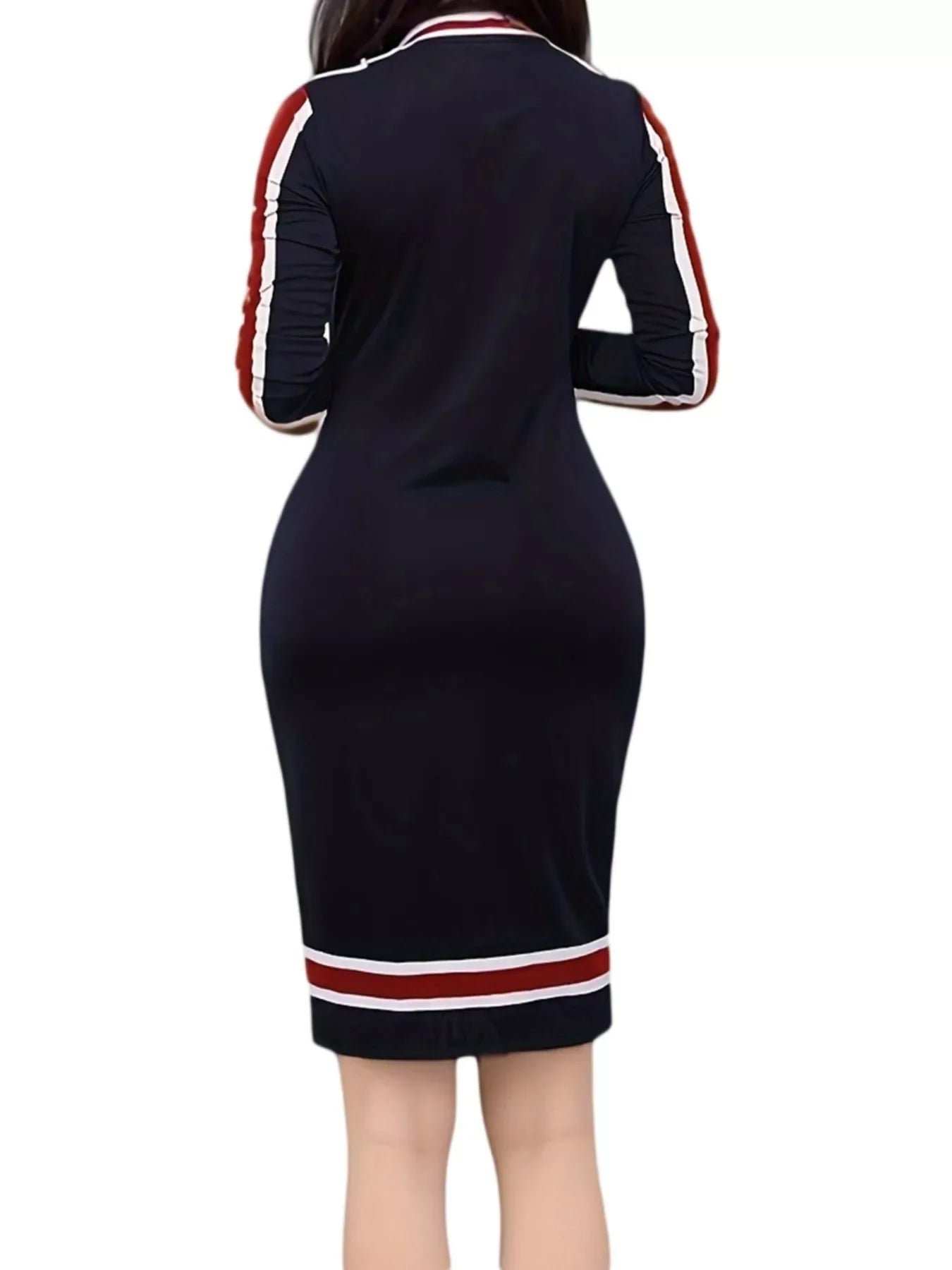 Navy Blue / S Bodycon Dress - Bikini Yes -