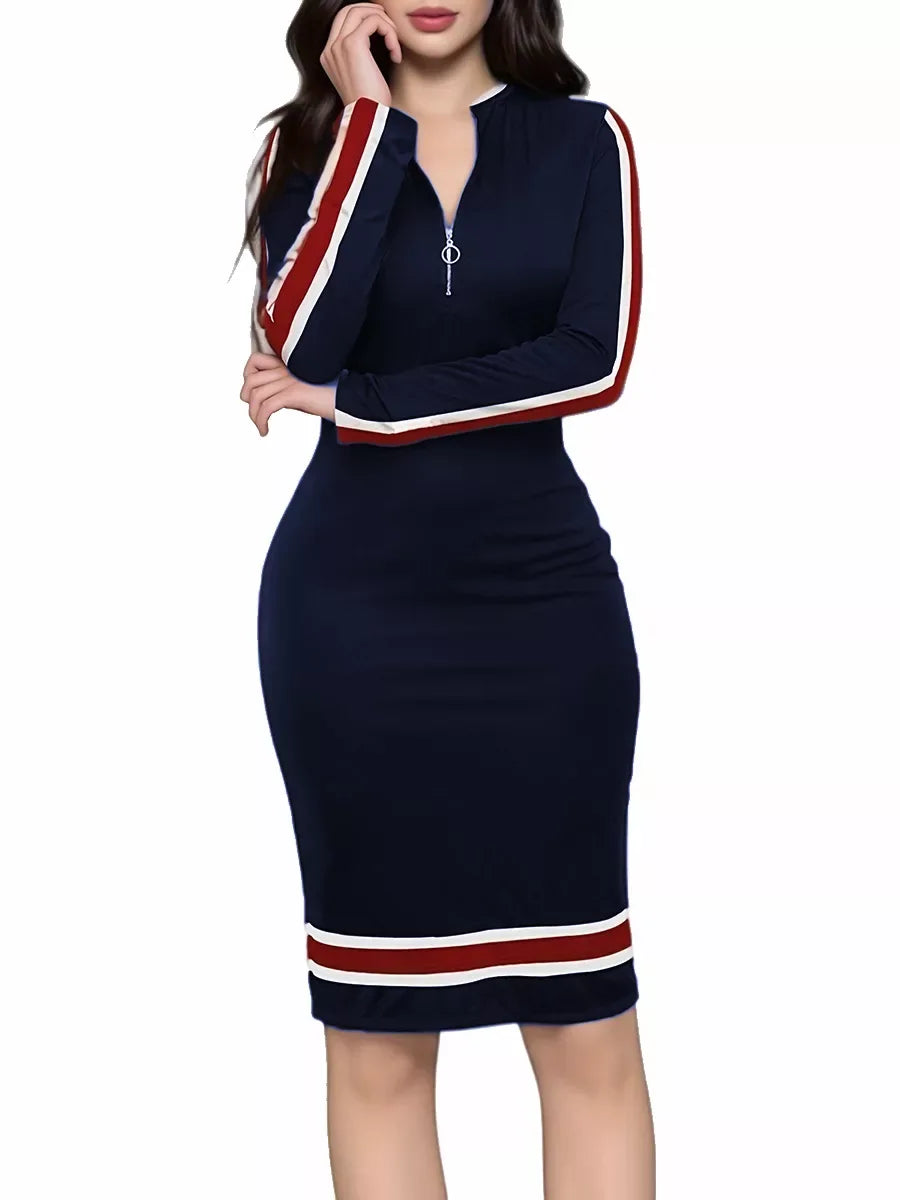 Bodycon Dress Navy Blue / S