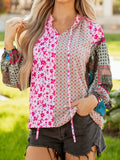 boho floral blouse