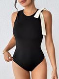Bow Detail Sleeveless Bodysuit