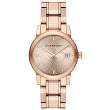 Orologio da donna Burberry BU9126 Diamond Check in oro rosa