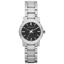 Orologio da donna Burberry The City con quadrante nero e cinturino in acciaio inossidabile BU9201