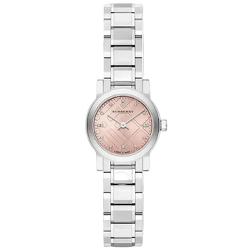 Burberry The City Diamond Pink Dial Ladies Watch BU9223