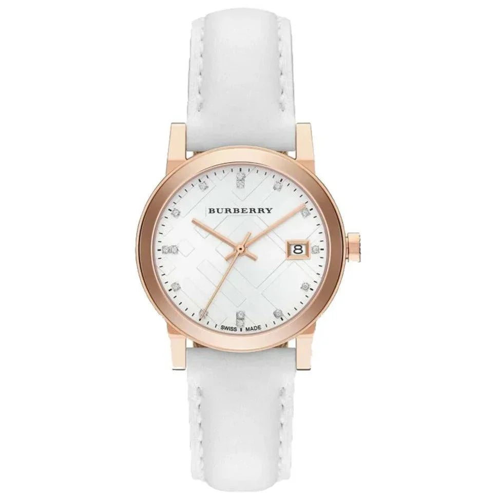 Burberry The City Diamond Rose Gold Ladies Watch BU9130