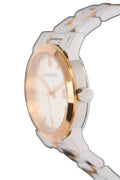 Burberry Ladies Watch Check Stamped Two Tone Bu9105