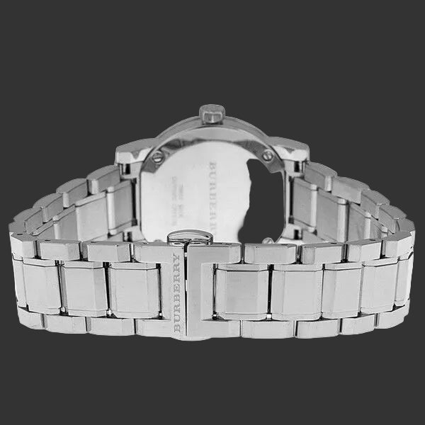 Burberry Ladies Watch The City Check Diamonds Pink Bu9223