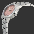 Burberry Ladies Watch The City Check Diamonds Pink Bu9223