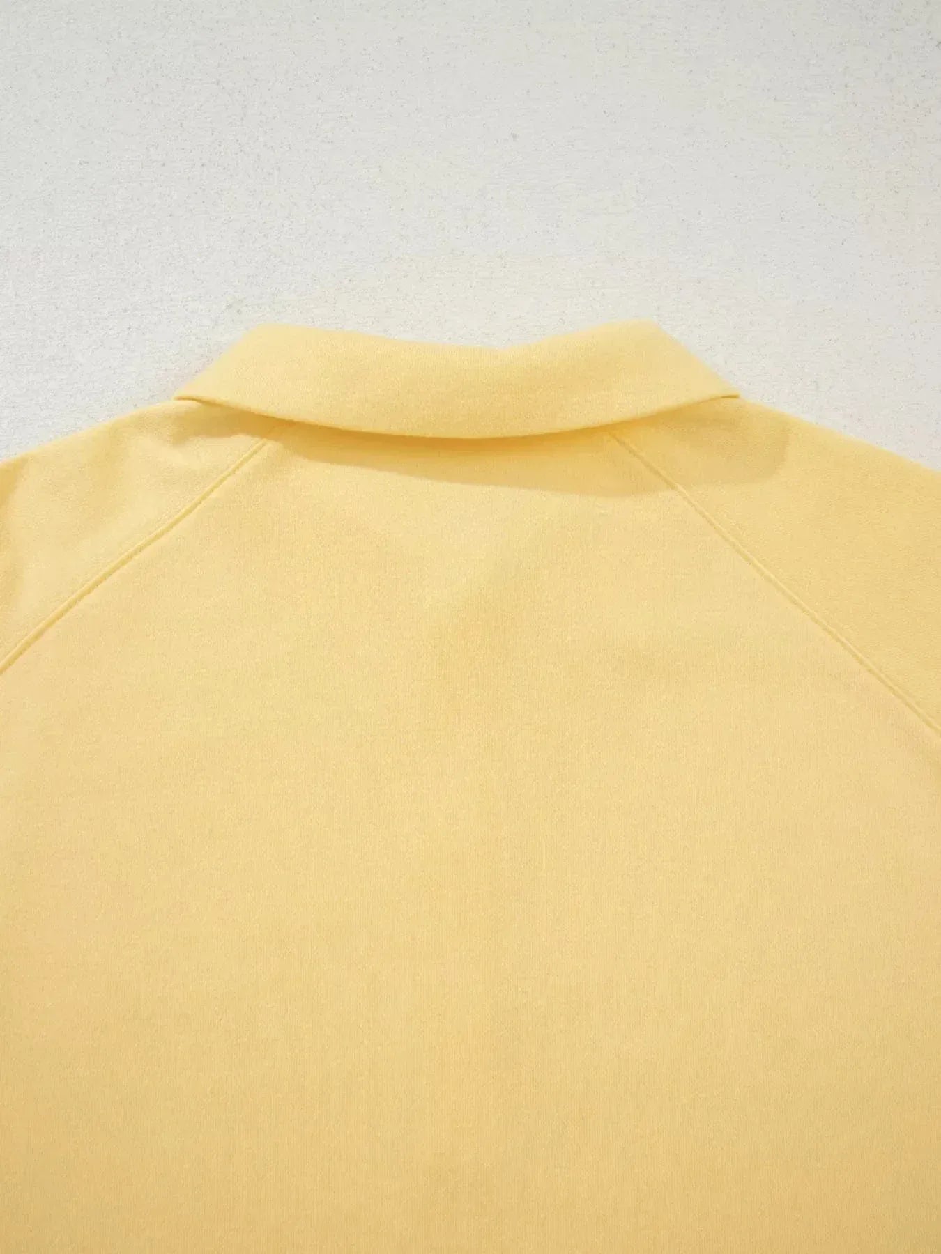 Button Collar Top and Shorts Set